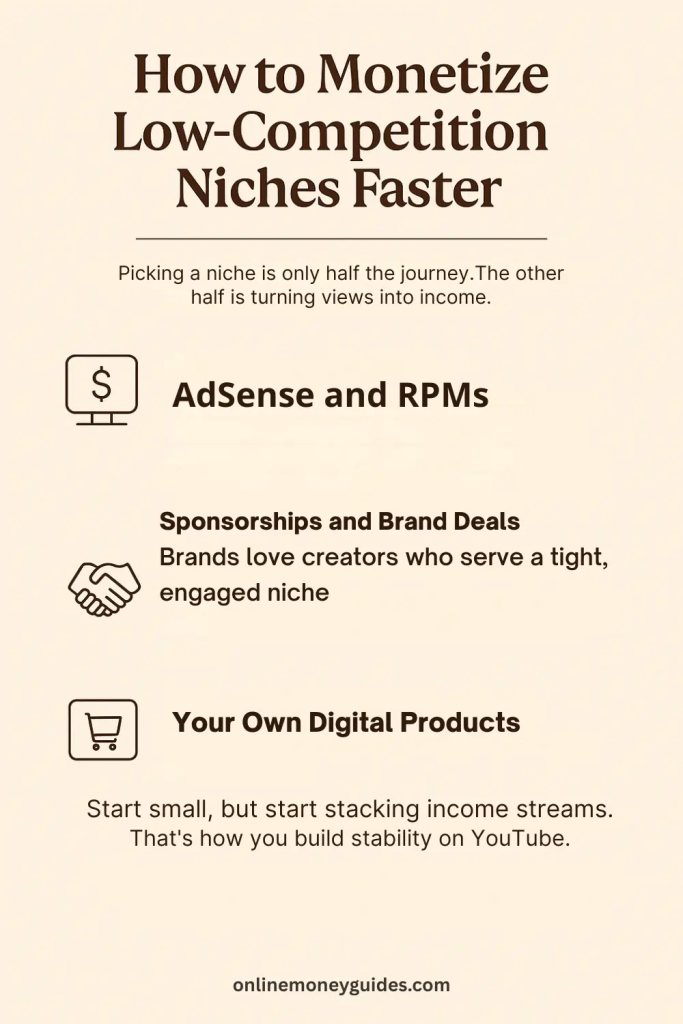 monetize low competition niches