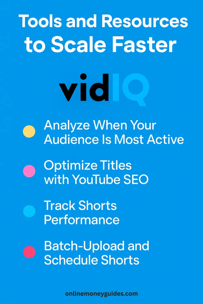 tools and resources for youtube vidiq