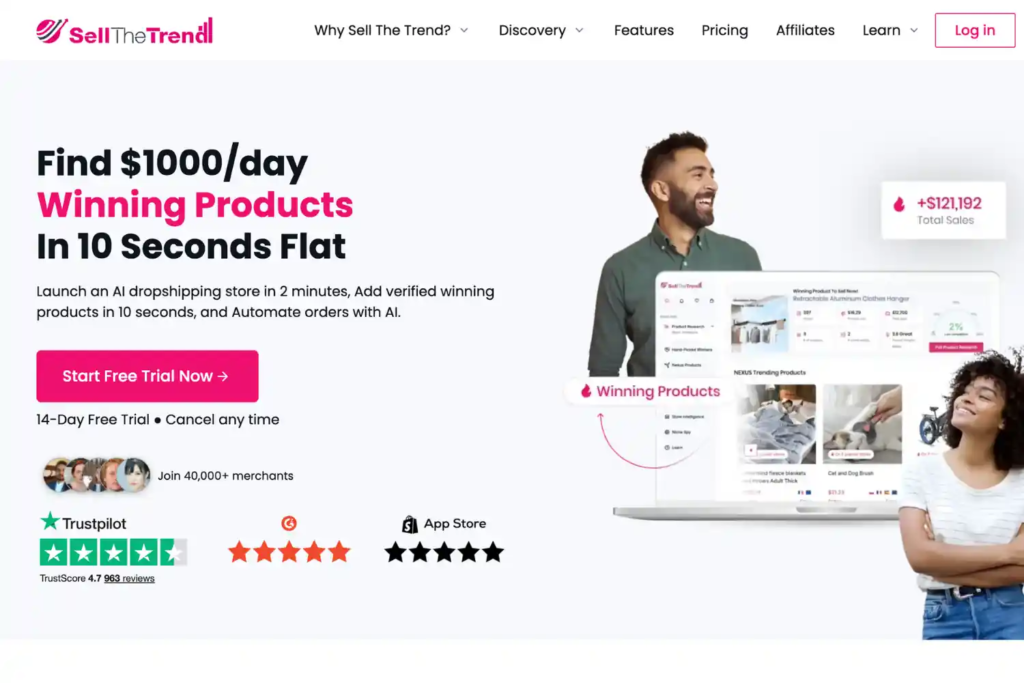 sell the trend dropshipping