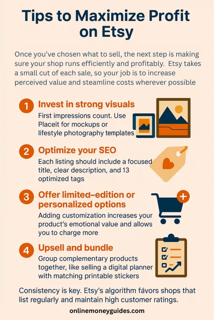 how to profit on etsy