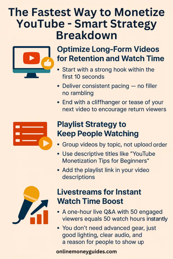 monetize youtube with livestreams