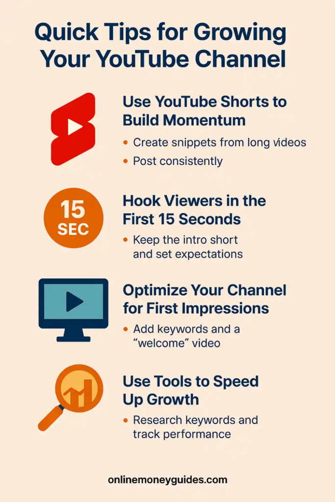 quick tips for growing on youtube