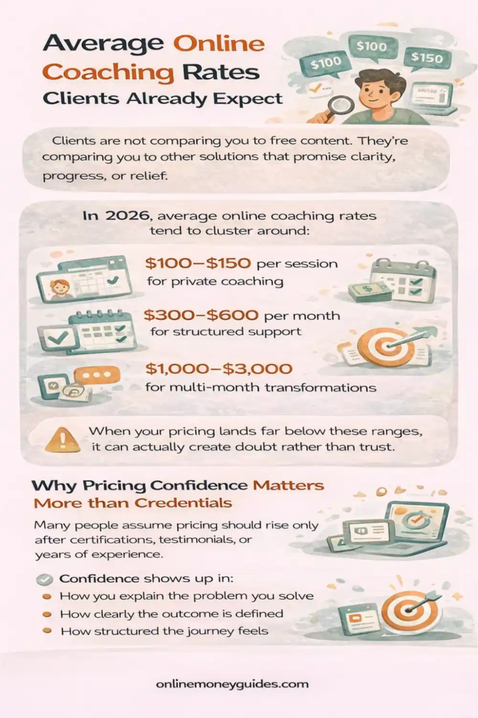 average online coaching rates