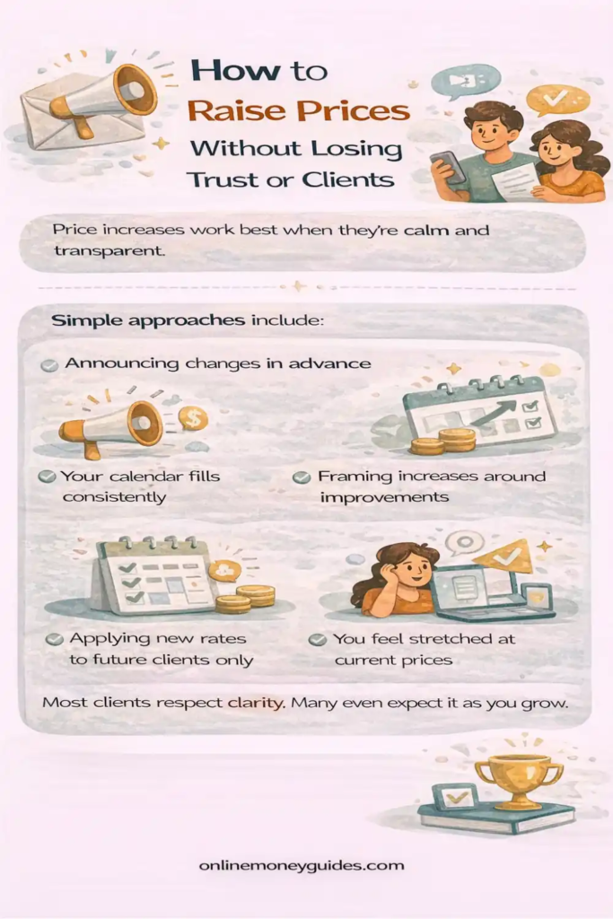 how to raise prices without losing clients